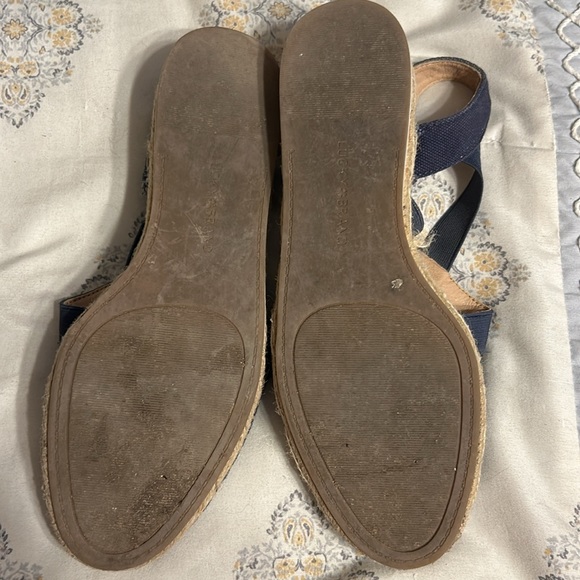 Lucky Brand navy canvas espadrilles-gently worn - Picture 4 of 4